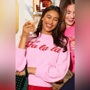 Shiraleah Soft Pink Crew Neck Sweater